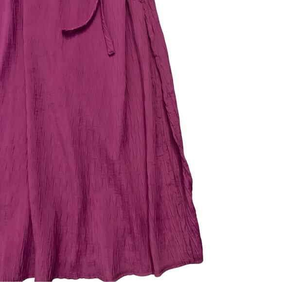 Pink Taylor Maxi Dress V-Neck A-Line Size Medium Magenta long dress - Picture 6 of 6